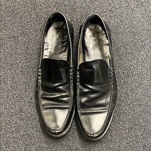 Gorgeous Prada Black Leather Slip-On Loafers 90’s M7.5/W10.5